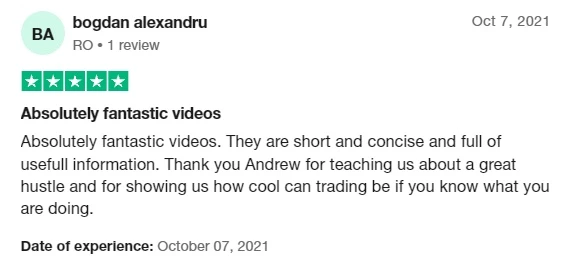 Recenzie Trustpilot — Absolutely fantastic videos, de bogdan alexandru