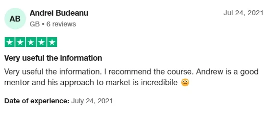 Recenzie Trustpilot — Very useful the information, de Andrei Budeanu